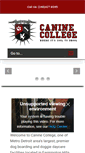 Mobile Screenshot of caninecollegemi.com