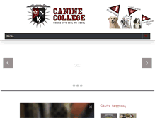 Tablet Screenshot of caninecollegemi.com